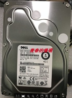 DELL MG03SCA400 012GYY HDEPC00DLA51 4T SAS 7.2K 3.5寸 硬盘