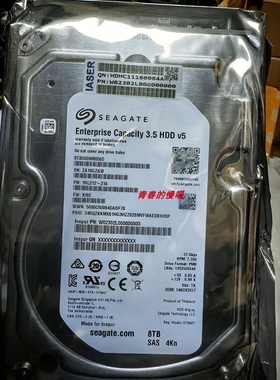 浪潮AS5300 G2 AS5500 G2 ST8000NM0065 8T SAS 12GB 4KN存储硬盘