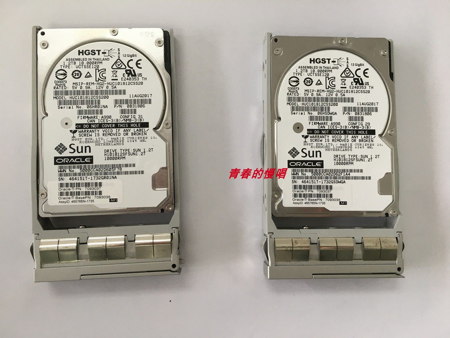 Sun Oracle X5-2L X6-2 X7-2 X8-1 7093037 7093035 1.2T SAS硬盘