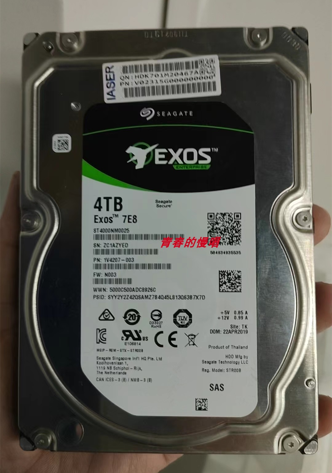 原装 浪潮7E8 ST4000NM0025 4T 4TB SAS 12GB 3.5寸 服务器硬盘