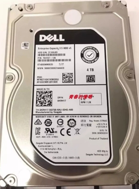 DELL 0KRH17 KRH17 4T SATA 3.5 7.2K ST4000NM0035 服务器硬盘