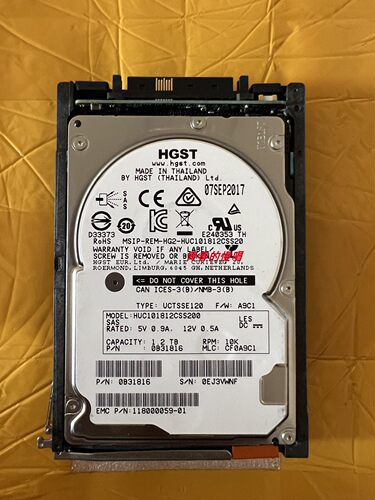 EMC 005050727 005051538 005052164 1.2T 10K SAS 2.5 VMAX 硬盘