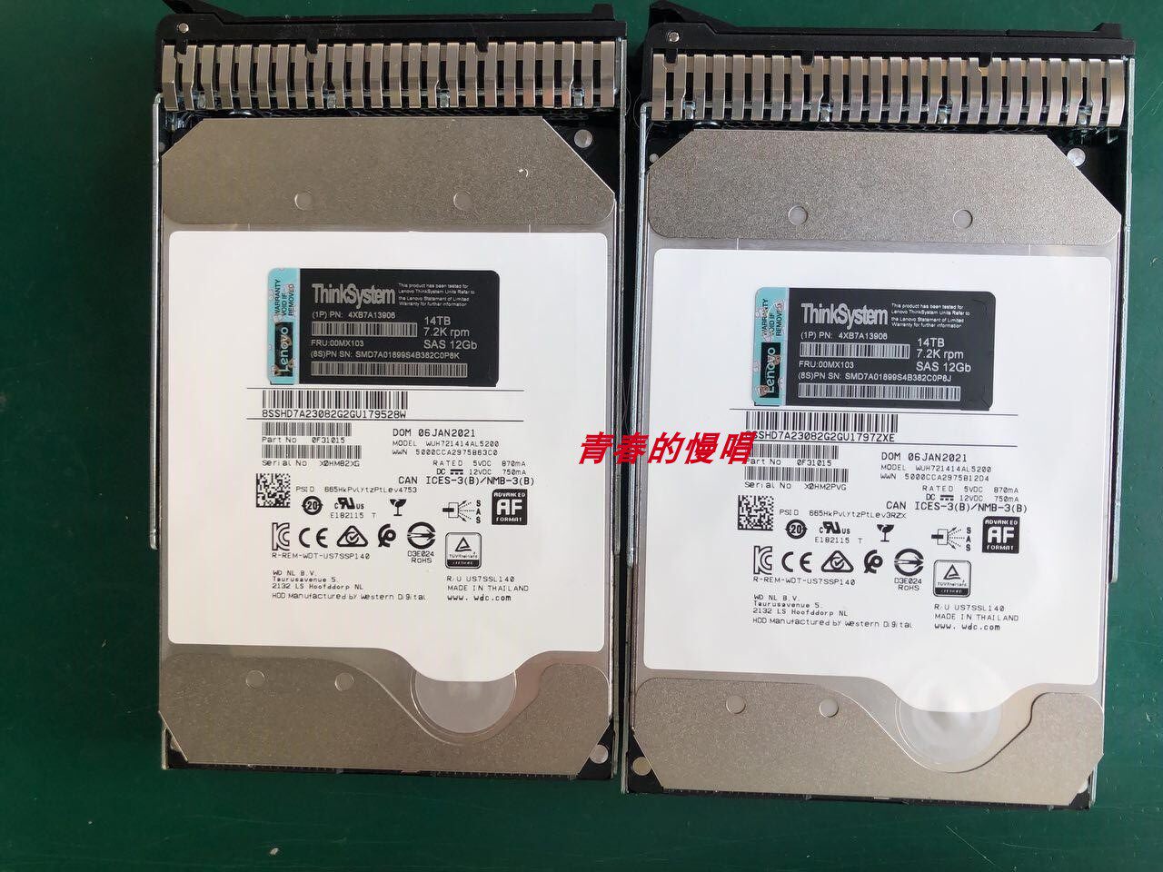 联想 14T SAS 14TB 3.5 12G 7.2K 4XB7A13906 00MX103 SR650 硬盘