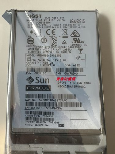 Sun Oracle X6-2 X7-2 X8-1 400G SAS SSD 7094132 7093645 硬盘