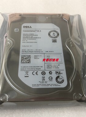 DELL ST3000NM0033 0RWV72 RWV72 9ZM178-036 3T SATA 7.2K 硬盘