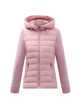 【泡芙粉丝专享】TFK轻薄小蛮腰轻便针织拼接鹅绒羽绒服6866