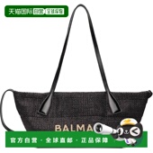 香港直邮潮奢 黑色小号 Balmain 1h可退 巴尔曼 女士 Track 托特