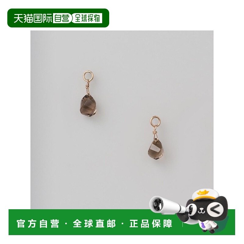 日本直邮日潮 agete 阿卡朵 K10石英耳坠饰