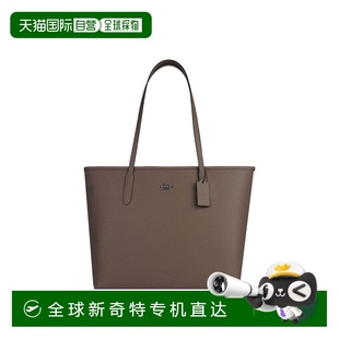 奥莱款 香港直邮COACH 女士毛革一体单肩手提包蔻驰托特包背包