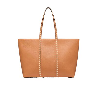 VALENTINO 女士斜挎包 WB0R04VSFKEL AW2024 棕色 Rockstud单肩包
