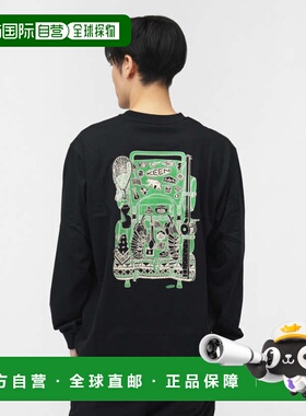 日本直邮KEEN OC/RP BACK PRINT LS TEE长袖T恤[1031624] 黑色