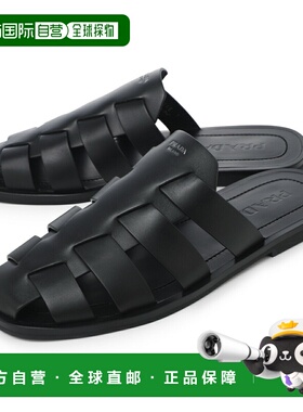 日本直邮Prada 男士黑色凉鞋和穆勒鞋2x3145 070 f0002