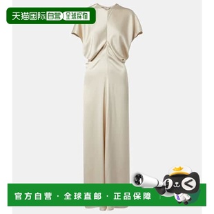 香港直邮潮奢 宽松垂褶缎面长款 TOTÊME Bridal 连衣 女士 1h可退