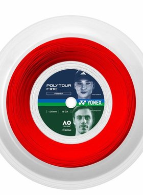 日本直邮Yonex Polytour Fire 130 200M 网球肠 PTF130R2-001