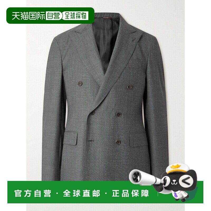 1h可退 香港直邮Canali 康钠丽 男士 双排扣羊毛西装外套 AA05780