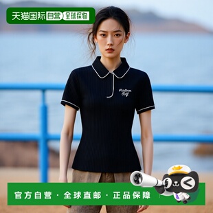 Basic 韩国直邮MALBON Cool M3322PTS13NVY Collar GOLF女士Polo衫