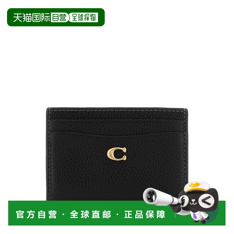 1h可退 香港直邮COACH 女士钱包 CM436B4BLACK AW2025 黑色 Black