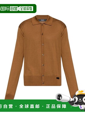 1h可退 香港直邮潮奢 versace 范思哲 男士 領扣開襟衫 10202811A