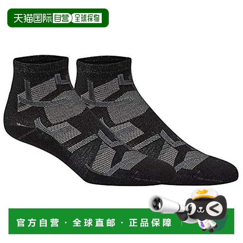 【日本直邮】ASICS 运动短袜JP 10cm长3033B203 001黑色 S亚瑟士