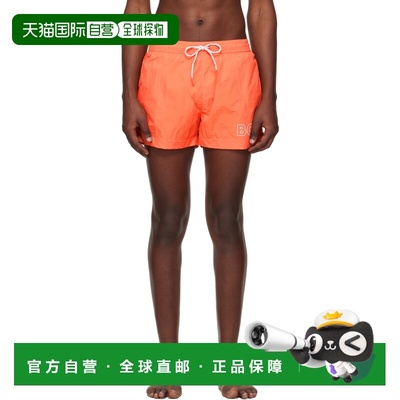 1h可退 香港直邮潮奢 BOSS 波士 男士 橙色 Outline Logo Print