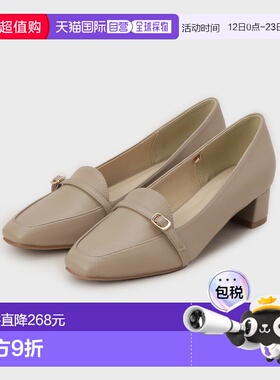 1h可退 日本直邮index 女士 3.5cm跟 仿皮乐福鞋 半正式通勤 C592