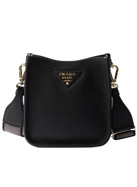 PRADA 女士单肩包 1BH1912DKVV7NOF0632 CO 黑色 皮革迷你单肩包