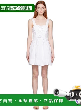 1h可退 香港直邮潮奢 Staud 女士 白色 Sutton 连衣裙 907937AWHT