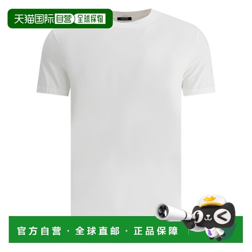 香港直邮TOM FORD 男士T恤 T4M081410100 CO 白色 T-SHIRT REGULA