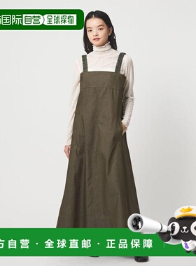 1h可退 日本直邮EMMEL REFINES EM 抽褶吊带背带连衣裙