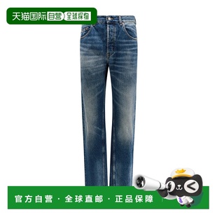 直筒裤 香港直邮Saint 757190Y09XB牛仔裤 多口袋牛仔长裤 Laurent