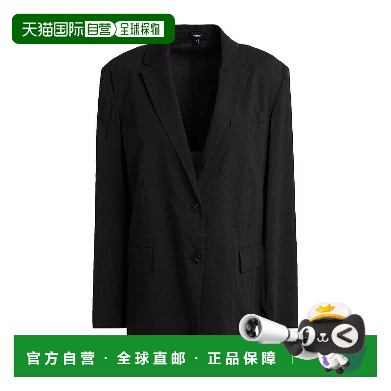 1h可退 香港直邮THEORY 希尔瑞 女士 西装外套 black黑色 舒适时