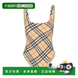 花色 香港直邮BURBERRY SS2026 81200731 格纹印花连体 女士泳装