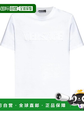 香港直邮VERSACE 女士T恤 10189811A136161000 SS2025 白色
