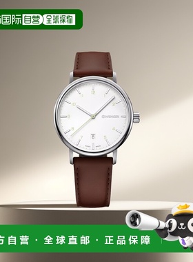 自营 Wenger Swiss Army 男式 01.1731.117 都市经典白色表盘手表