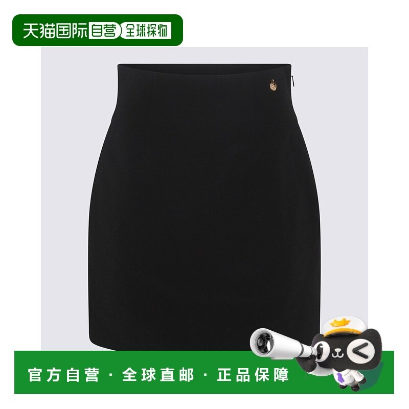 香港直邮BALMAIN 女士半身裙 DF1LA465VB000PA AW2024 黑色