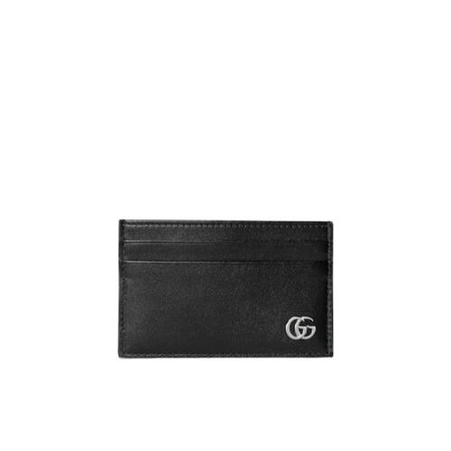 GUCCI 男士卡包 835049AAE071000 SS2025 黑色 GG Marmont卡片夹
