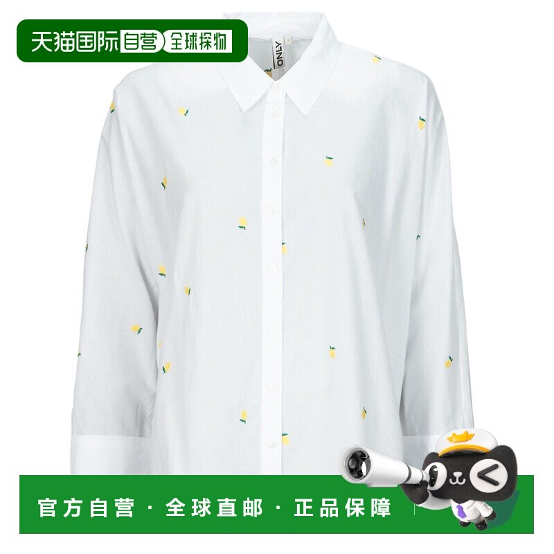欧洲直邮Only 女士 ONLNEWLINA 衬衫 白色通勤