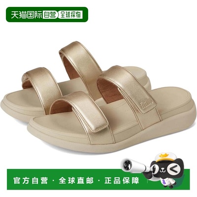 自营Women's FitFlop F-Mode Go Sandals Platino Faux Leather T