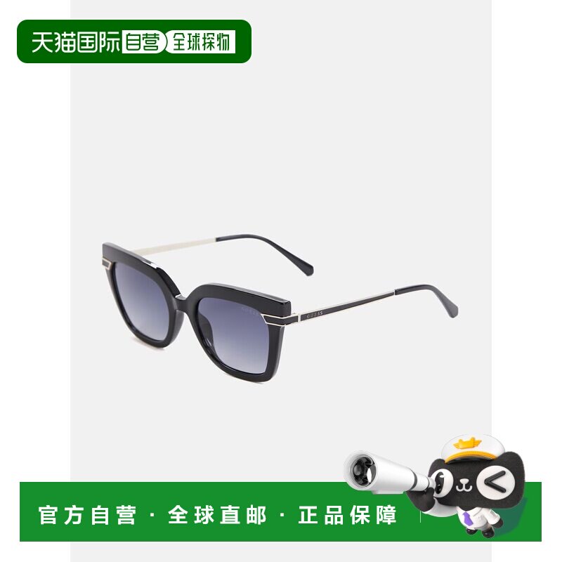 自营guess塑料猫眼太阳镜 - 黑色 美国奥莱直发