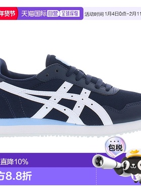 美国直邮Asics亚瑟士女士运动鞋Tiger Runner系列海军蓝色经典