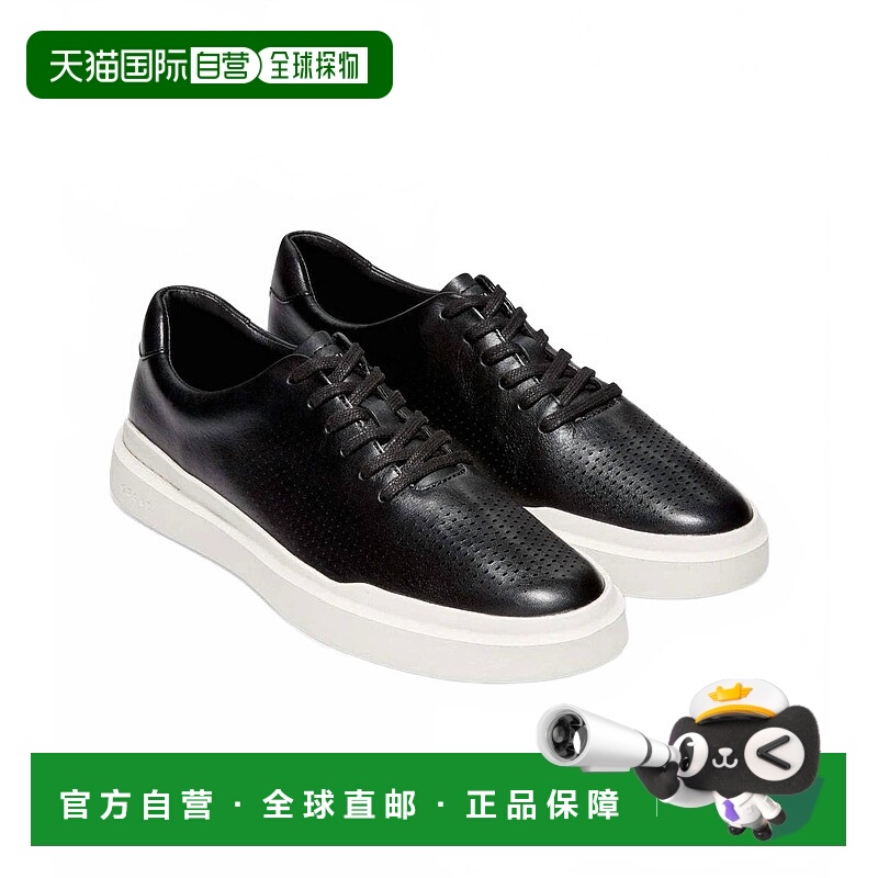 自营cole haanMen's Grandpro Rally Laser Cut Sneaker In Black