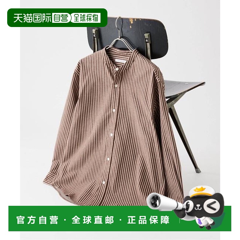 1h可退 日本直邮JOURNAL STANDARD 款图案带条法兰绒衬衫条纹