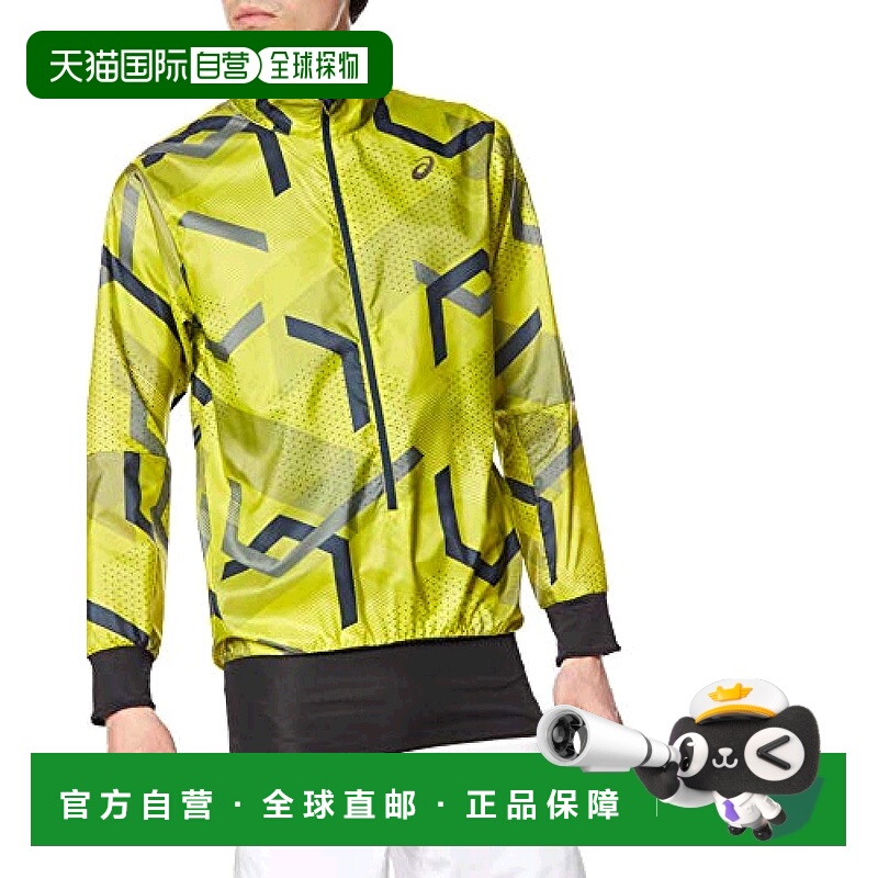 【日本直邮】ASICS 田径运动长袖外衣男式S黄色 2011B951亚瑟士