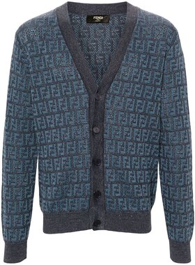 FENDI 男士针织毛衣 FZC433AO5JF0GCT AW2024 蓝色 MAGLIERIA