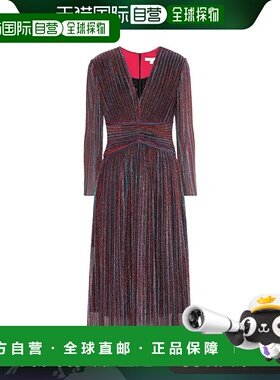1h可退 香港直邮Simkhai 女士 金属感条纹中长连衣裙 001397
