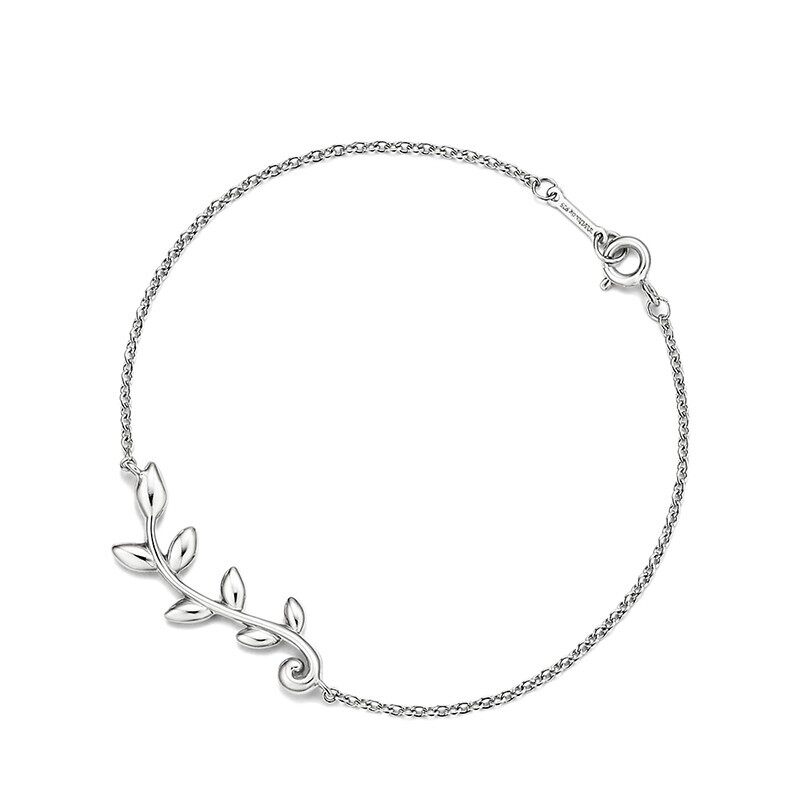 Tiffany & Co./蒂芙尼 925银Olive Leaf橄榄叶手链