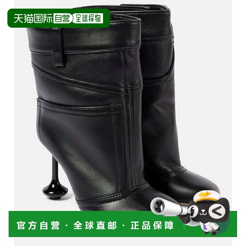 1h可退 香港直邮LOEWE 罗意威 女士 Toy Panta 90 皮质短靴