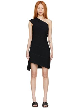 潮奢 Bottega Veneta 葆蝶家 女士 黑色粘纤连衣裙 699685V24H0