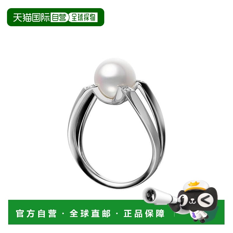 日潮跑腿MIKIMOTO御木本 海水珍珠时尚气质戒指9号