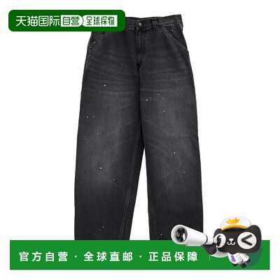 欧洲直邮CARHARTT 男士休闲裤 I037031SPLATTER AW2026 黑色